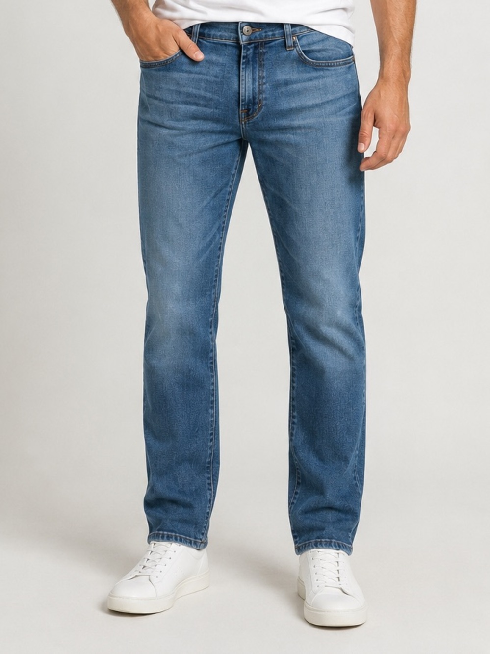 7 For All Mankind Mens Jeans 34X32 The Straight Leg Luxe Performance Medium Wash